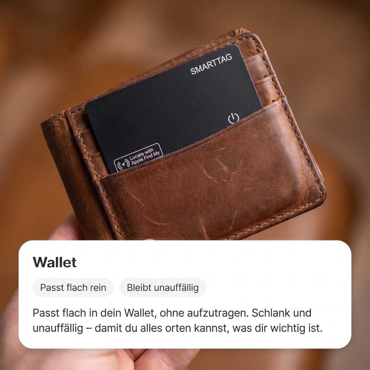 slyo Karte im Kartenfach einer Geldbörse