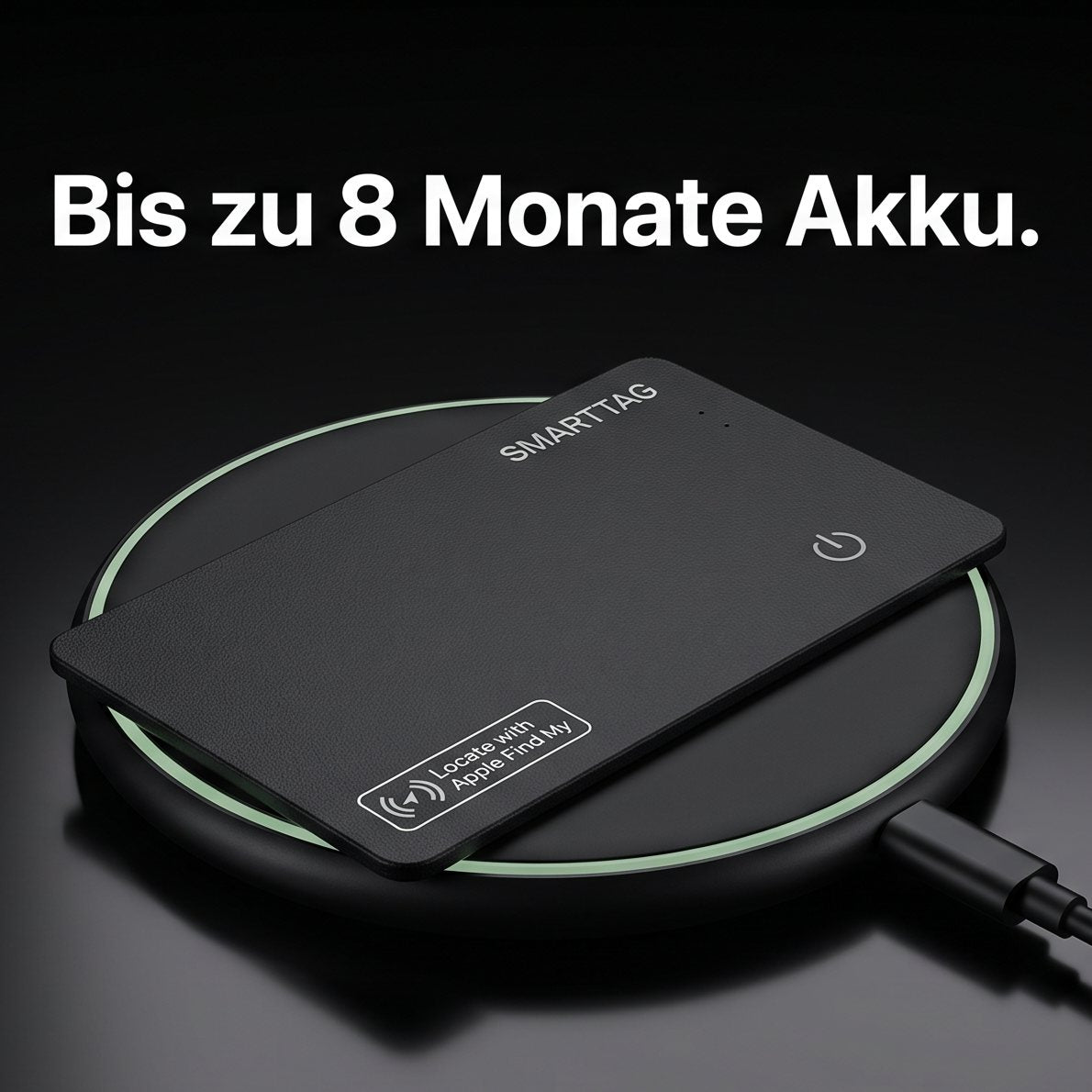 Karte auf kabellosem Ladegerät