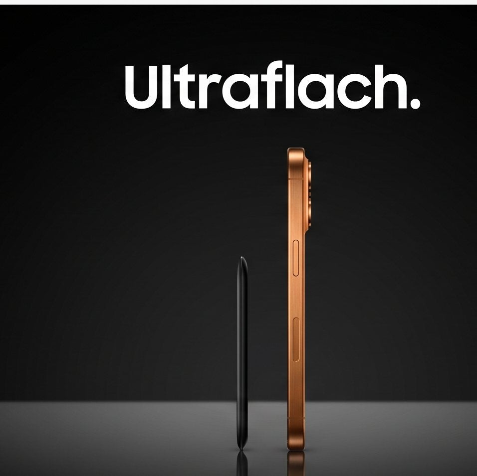 Seitenansicht Karte neben iPhone (Größenvergleich)